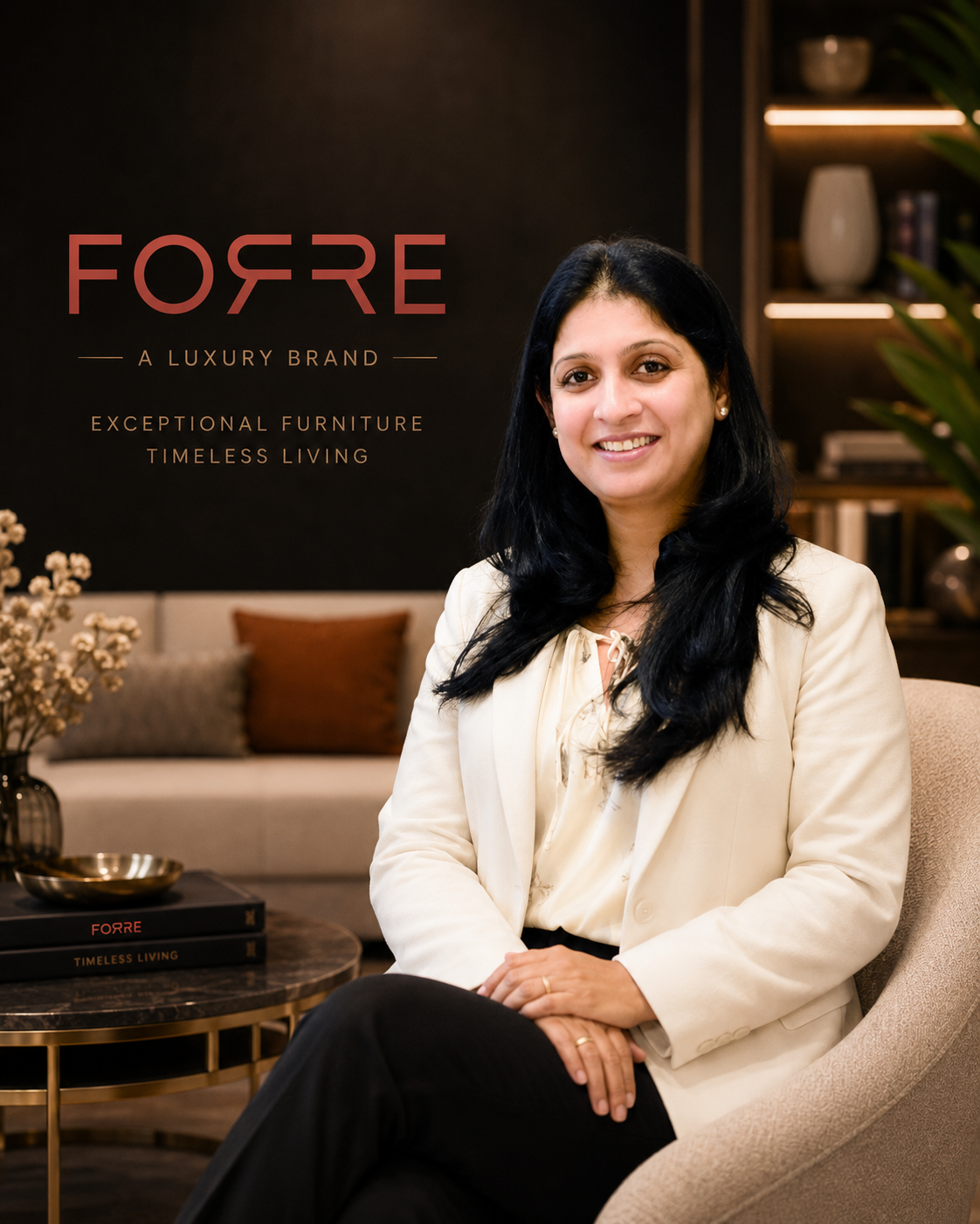 Namatha Bagri, founder and promoter of FORRE, in the studio